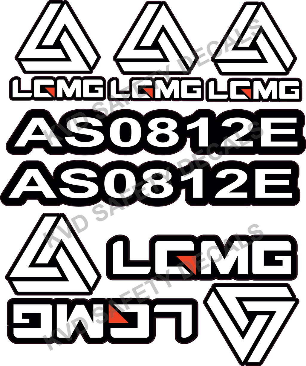 LGMG AS0812E Complete Safety Decal Kit